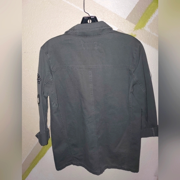 New! Rules Of Etiquette-Los Angeles Utility/Military Style Patchwork Jkt Sz S - Picture 3 of 9